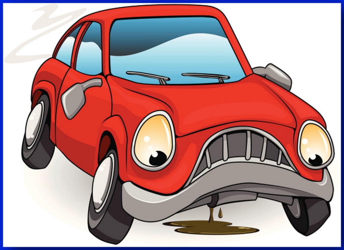 Красная машина рисунок для детей