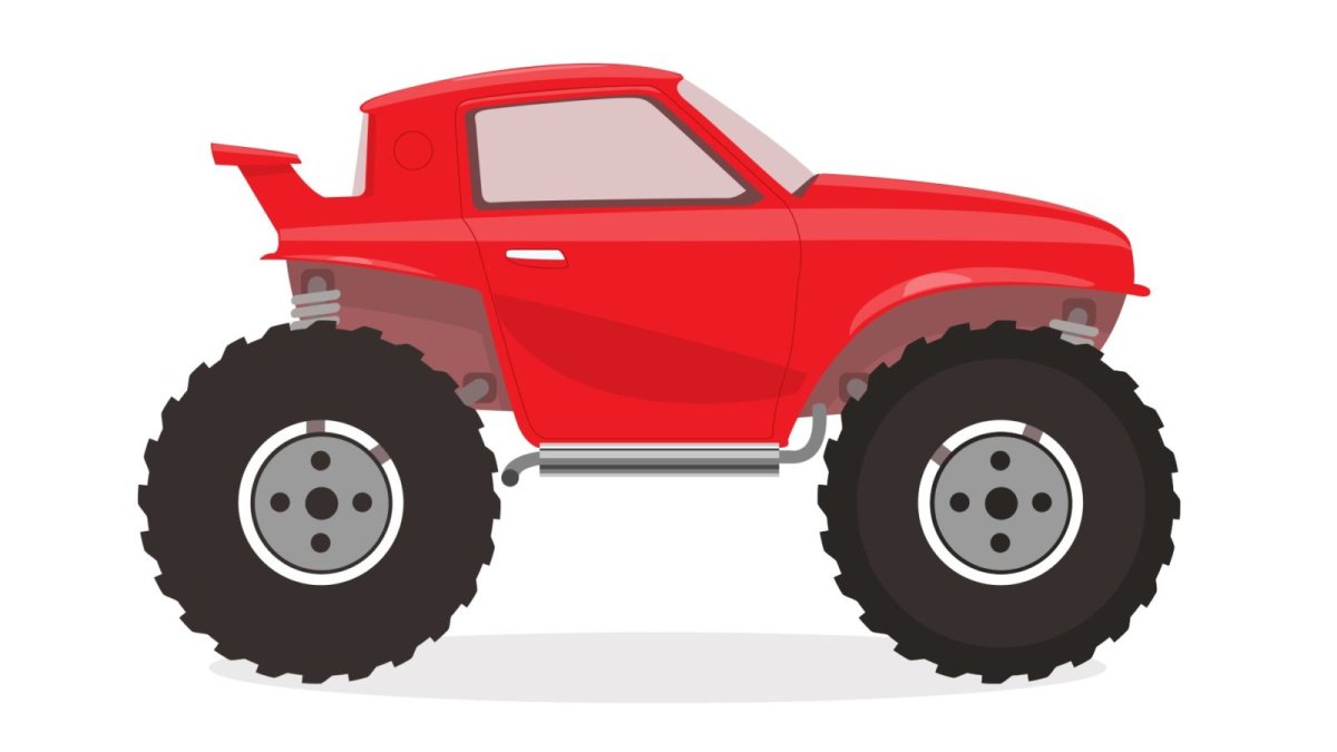 Мультяшная машина с водителем