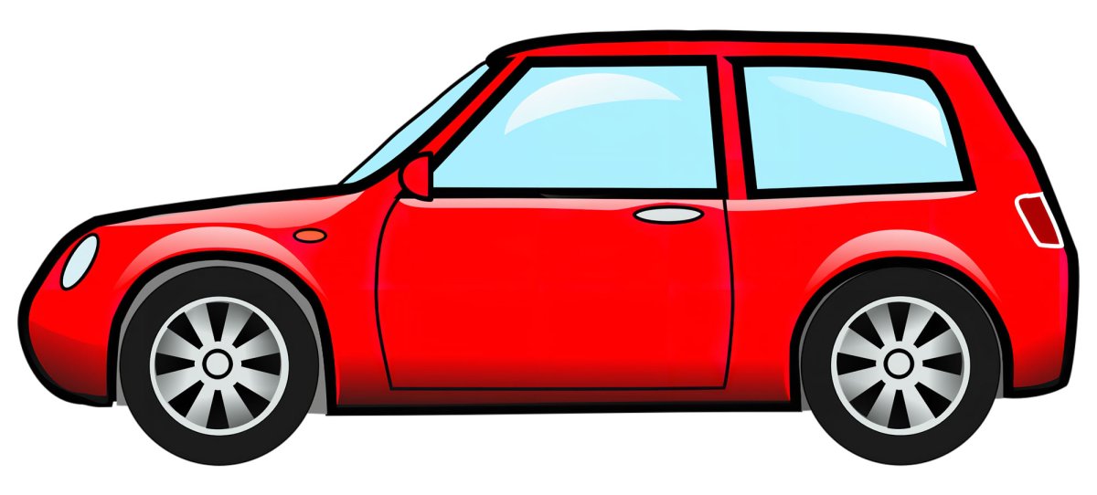 Car Flashcard cartoon