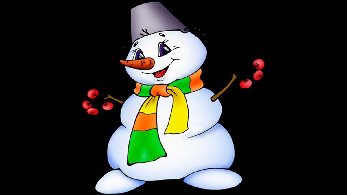 Рисование снеговика