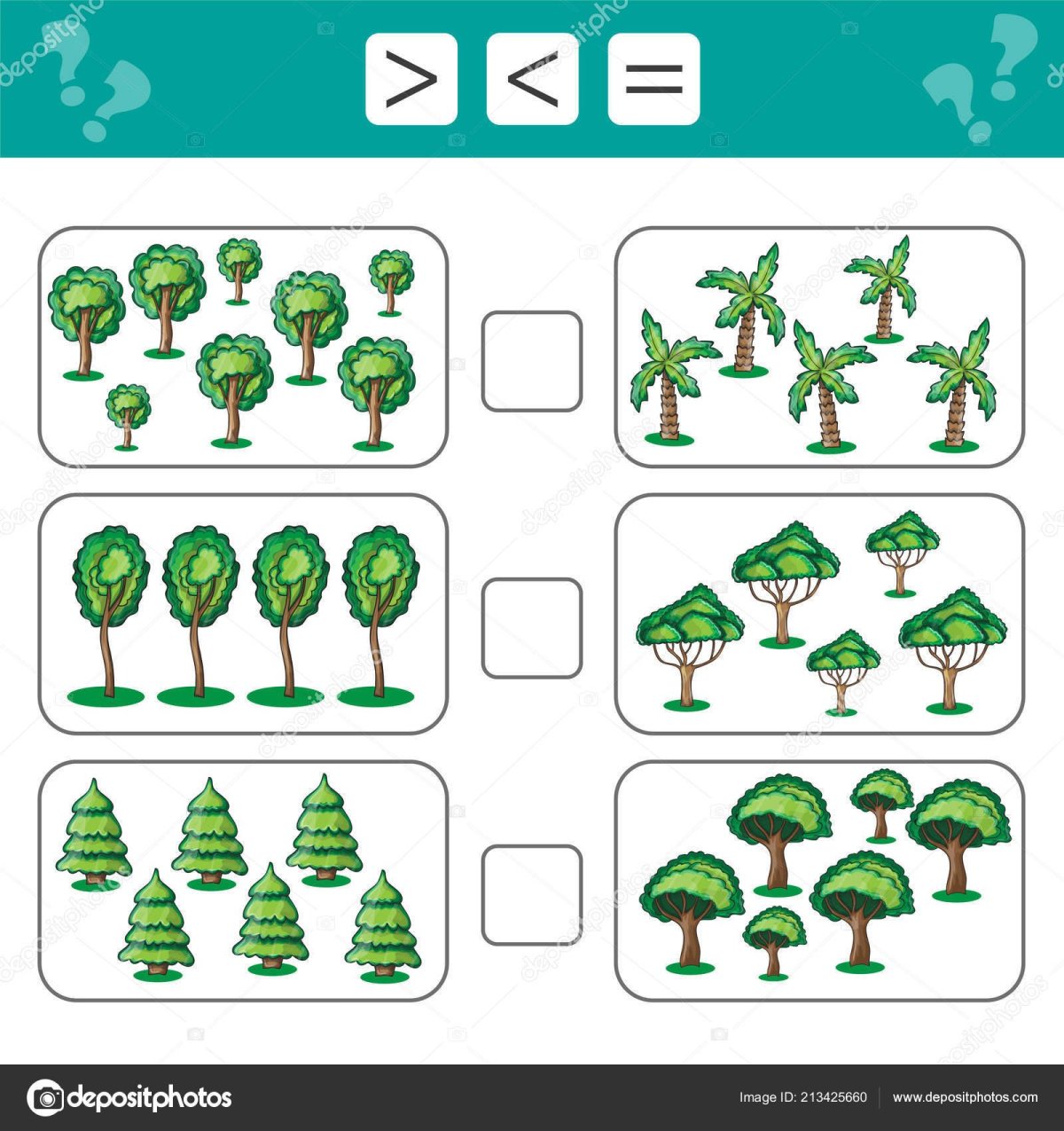 Сравни больше меньше для дошкольников