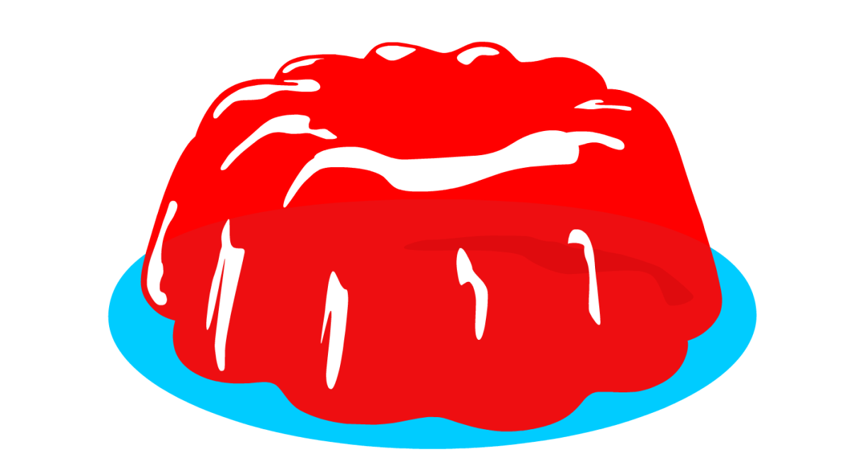 Желе на белом фоне