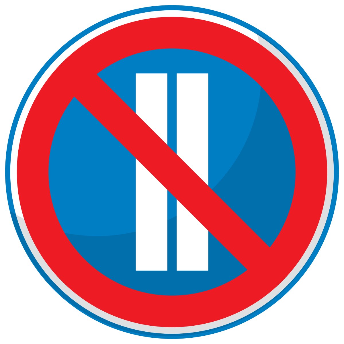 Знаки запрета парковки с табличками