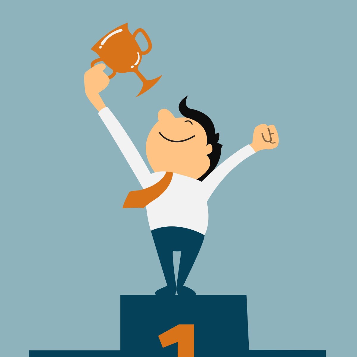 Человечек победитель