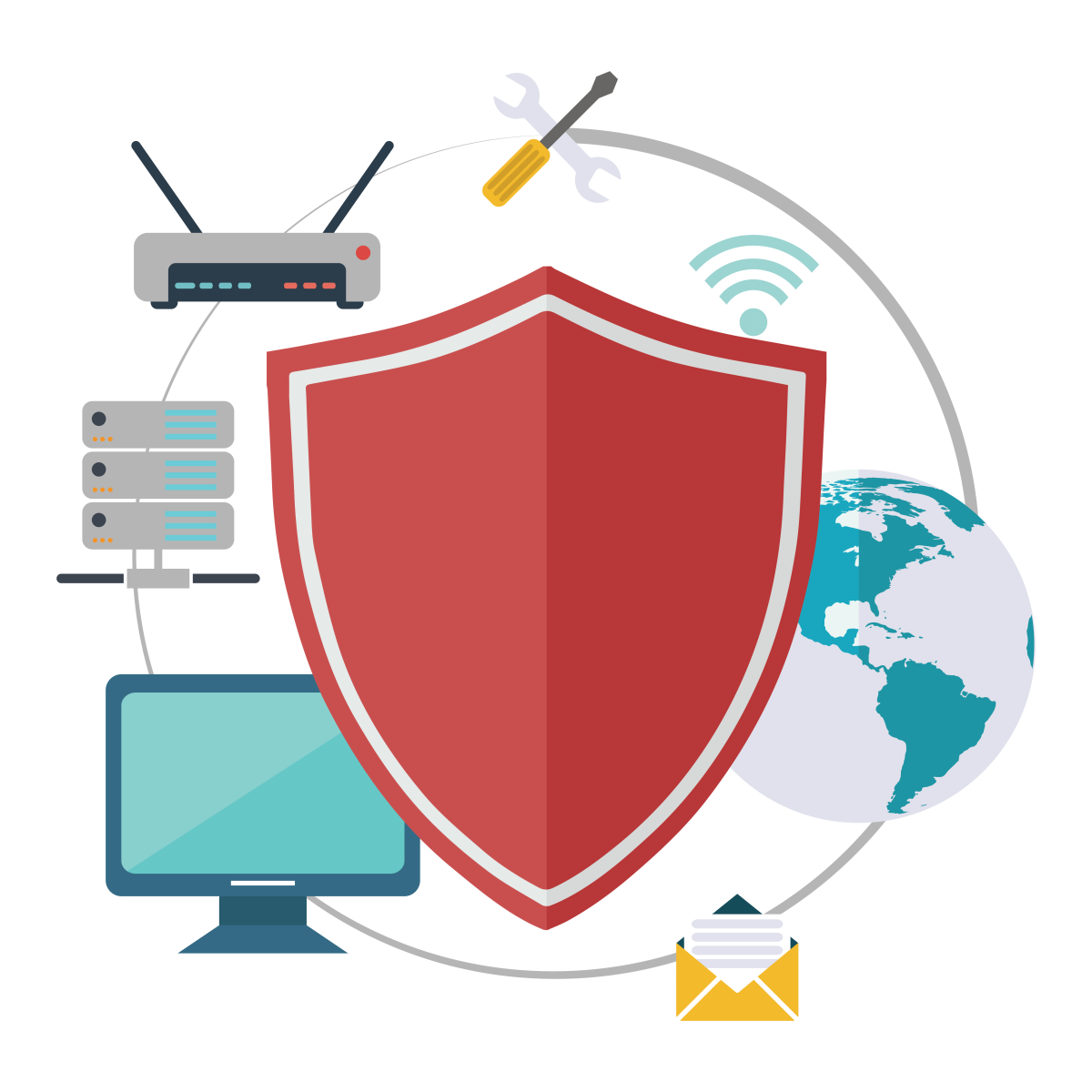Безопасность в интернете Сток