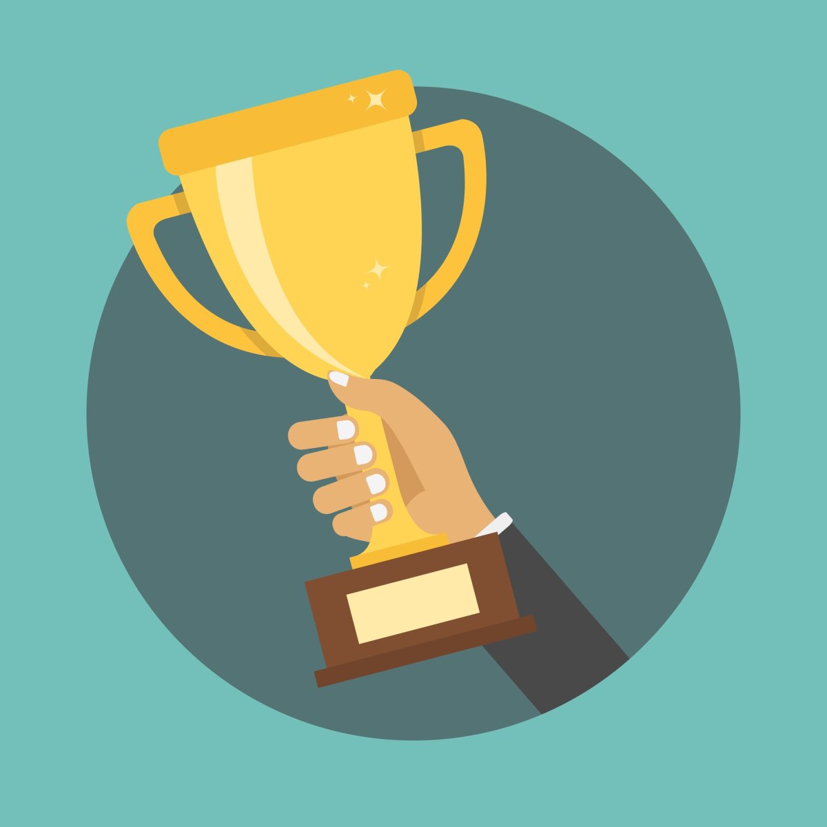 Кубок в руках