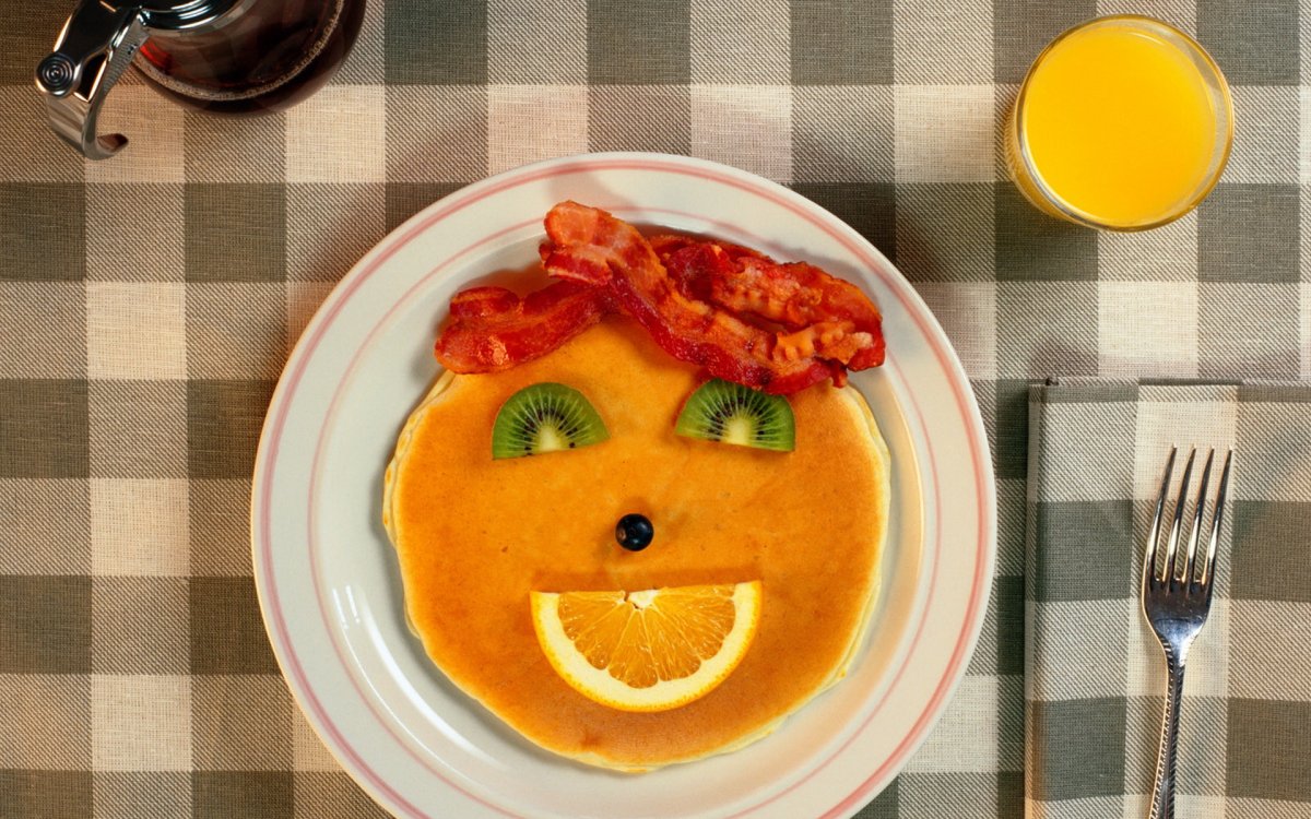 Вкусный завтрак для детей