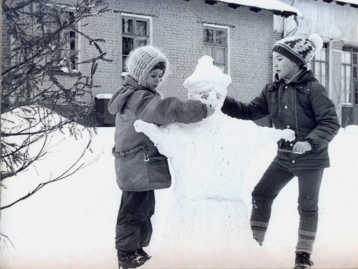 Фото зима 1970 дети