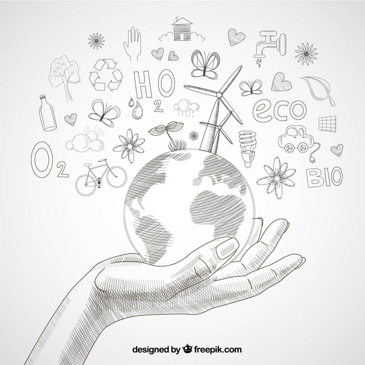 Руки держат планету