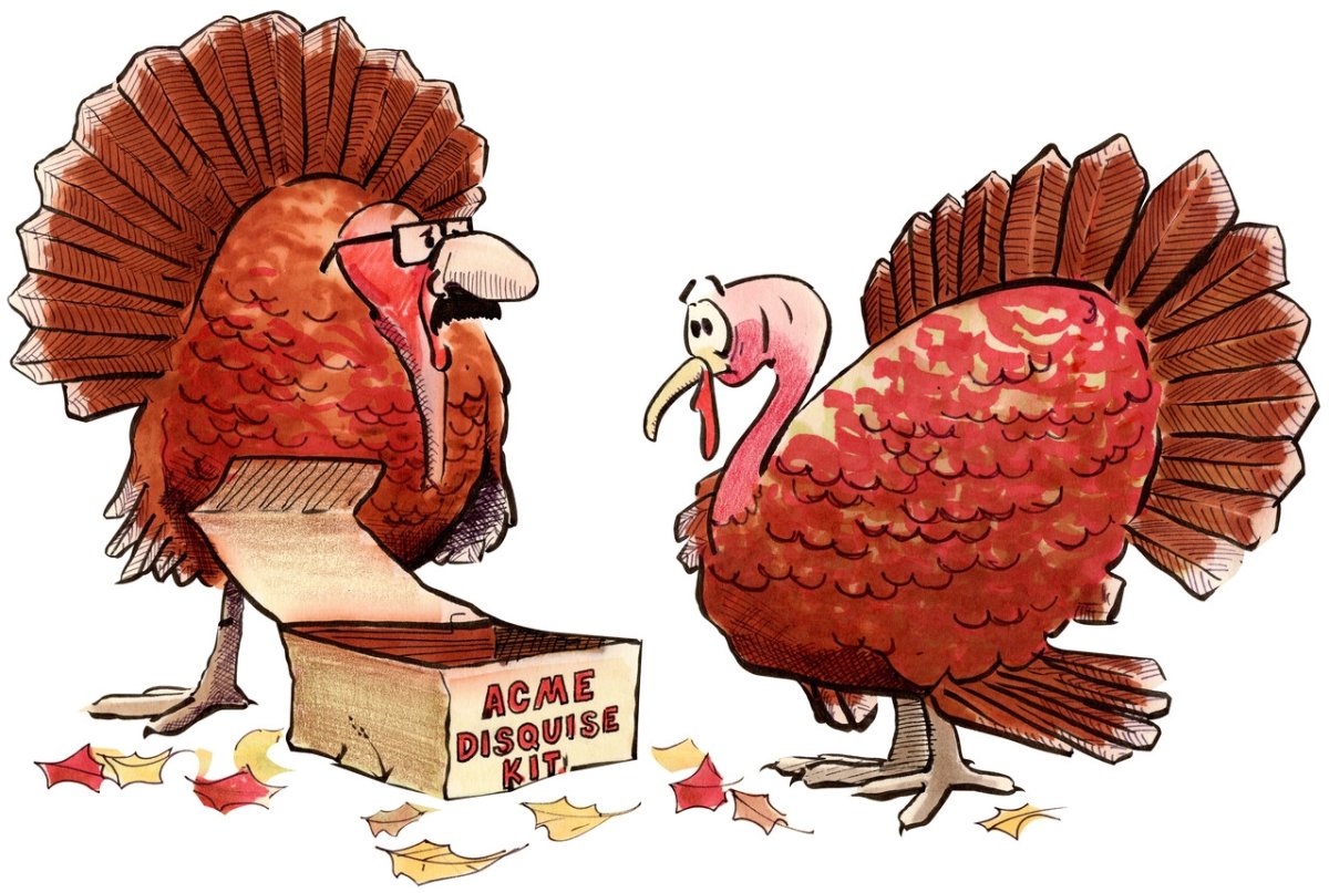 Домашние животные индюк мультяшная