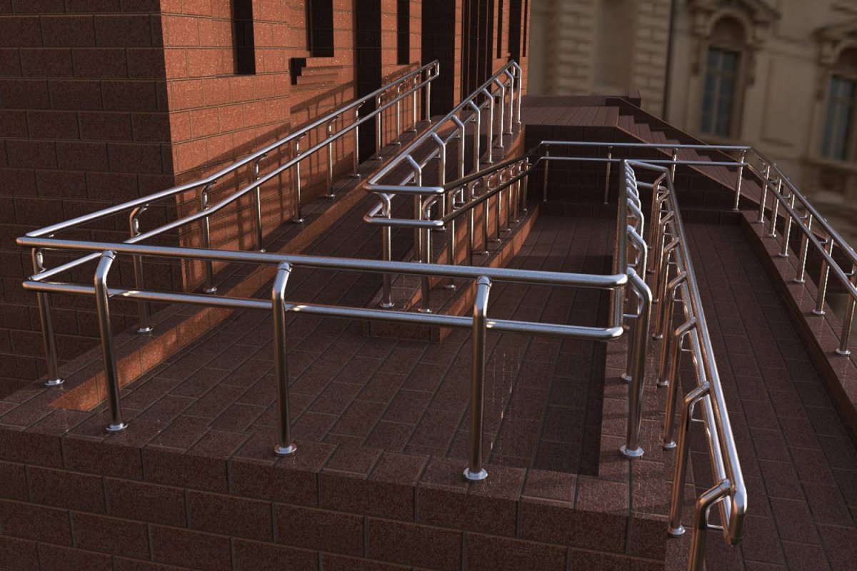 Ограждение лестниц МГН 1200 мм