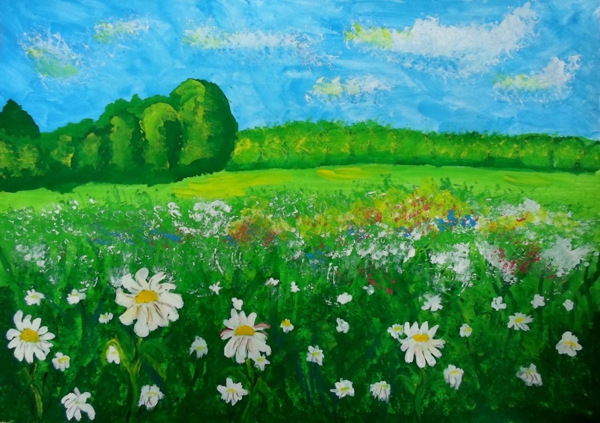 Бабочка на травке