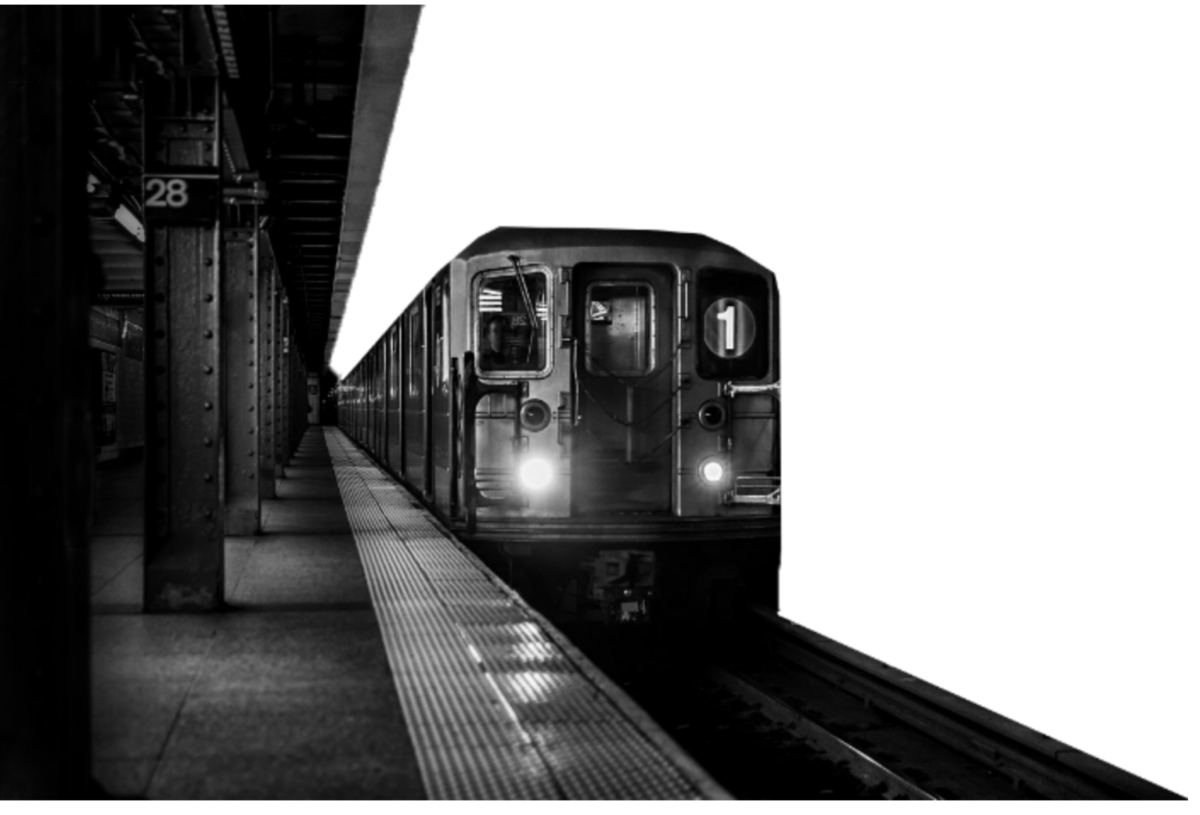 Поезд метро раскраска