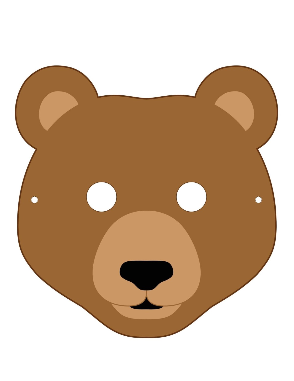 Мордочка медведя для детей