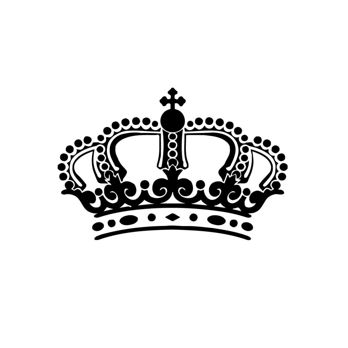 Трафарет тату корона