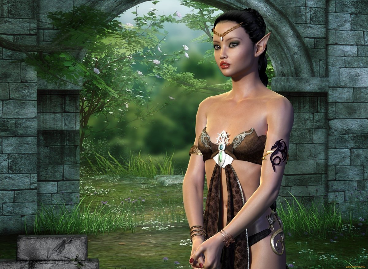 Эльфийка блондинка