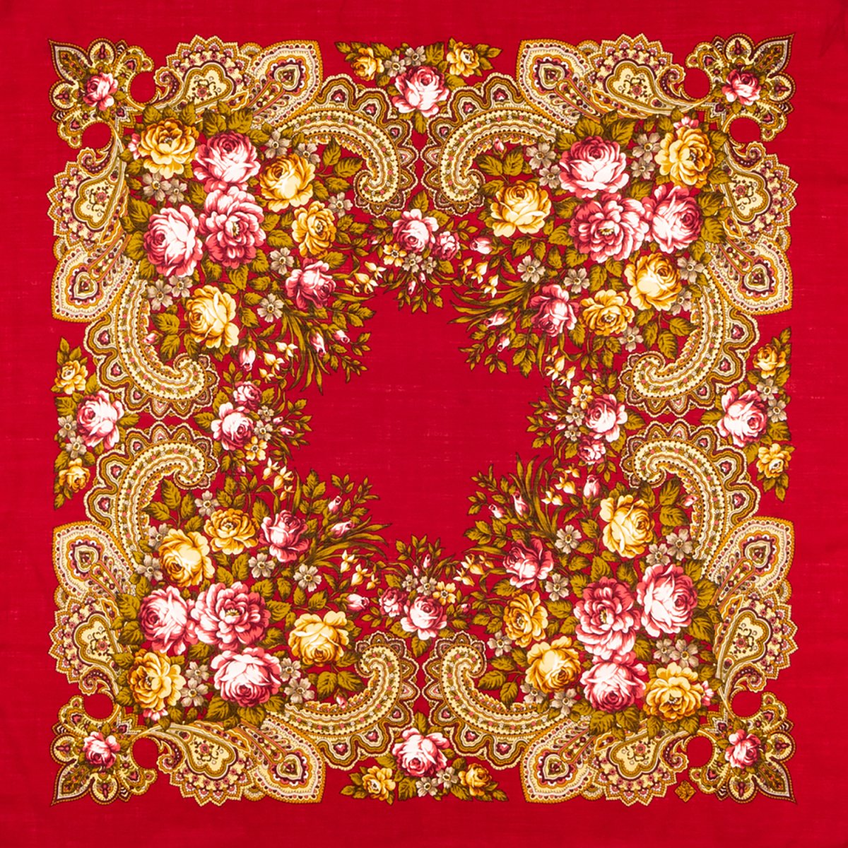 Незнакомка платок Павлопосадский 89х89