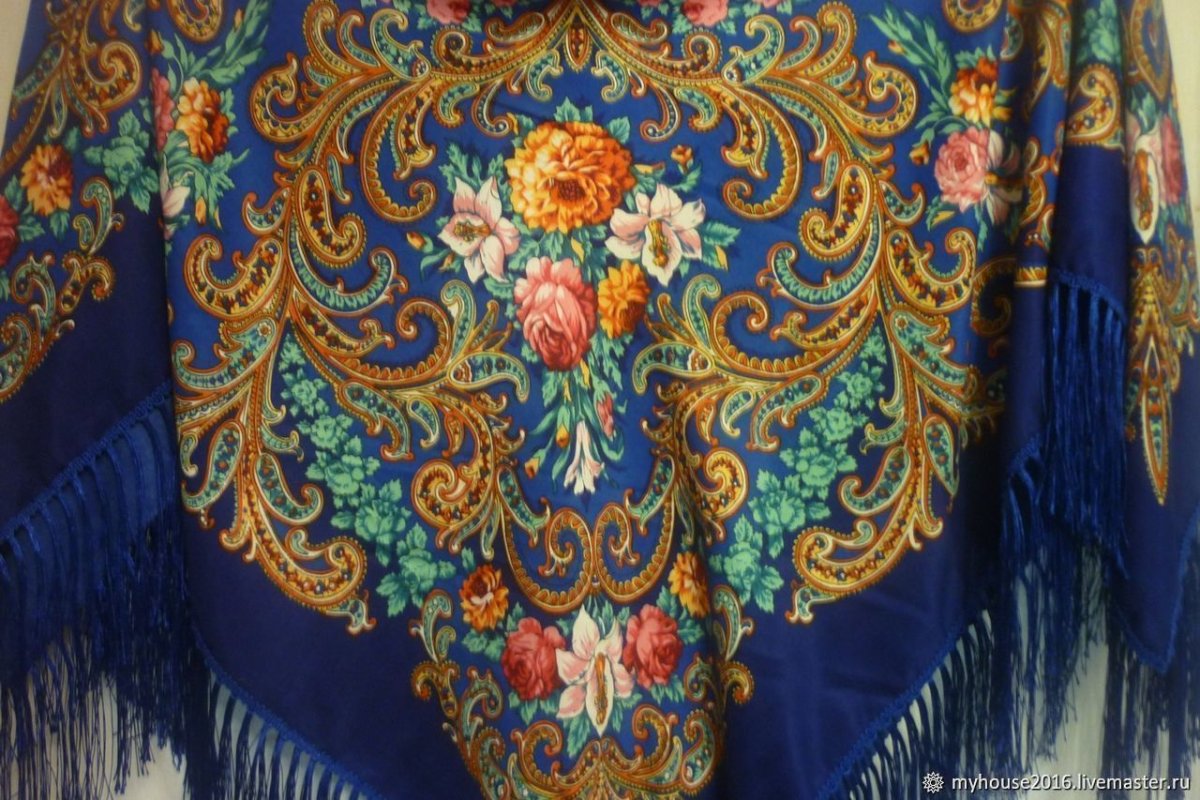 Павлопосадский платок март 904-2, 904_4