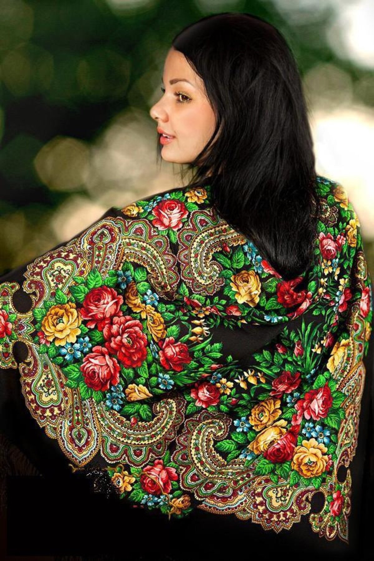 Павлопосадский платок незнакомка