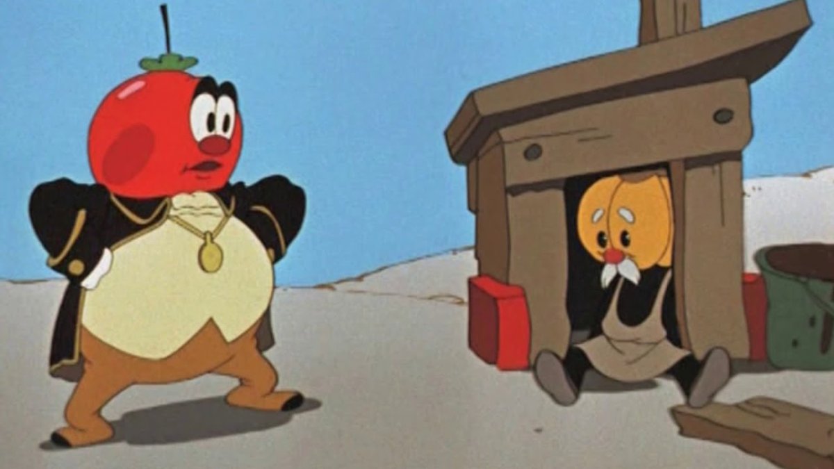 Домик из тыквы рисунок