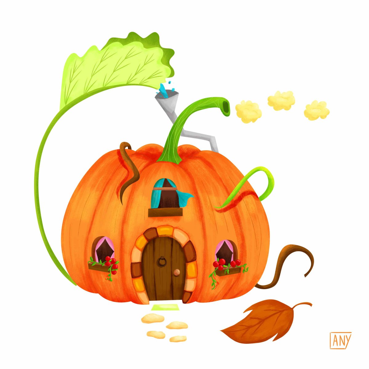 Сказочный домик тыква