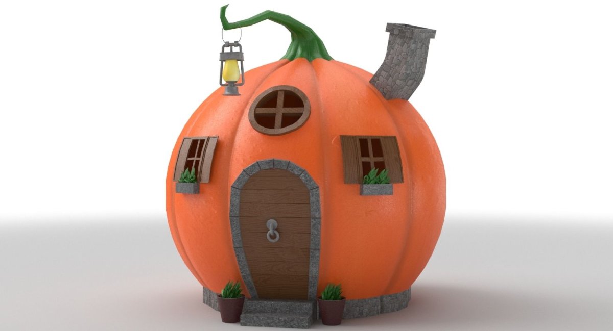 Домик из тыквы