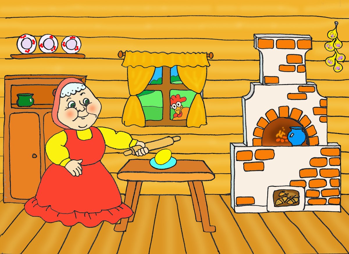 Иллюстрация русской избы