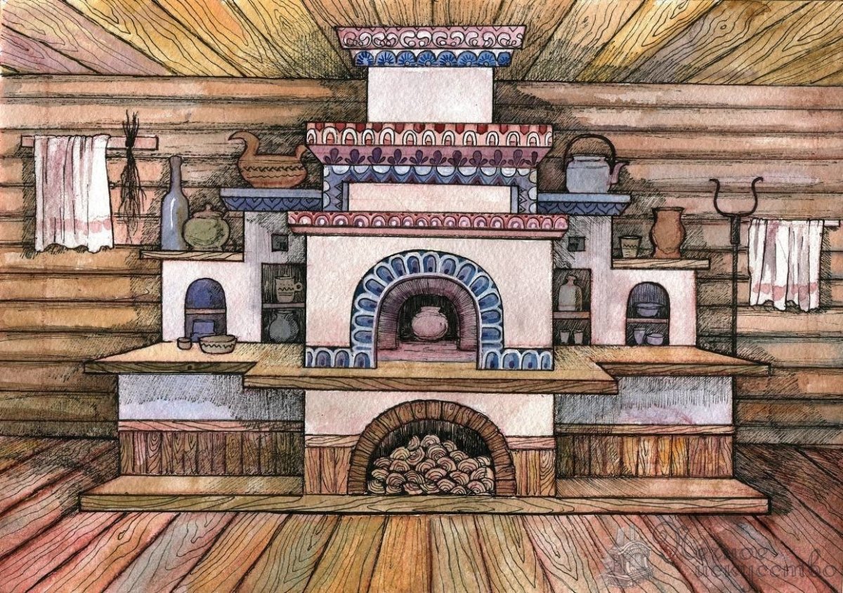 Декорации русской избы