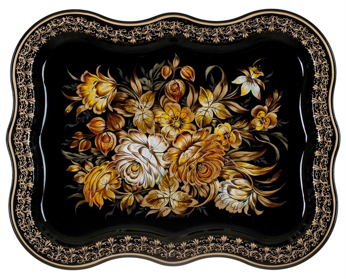 Жостовская роспись паттерн