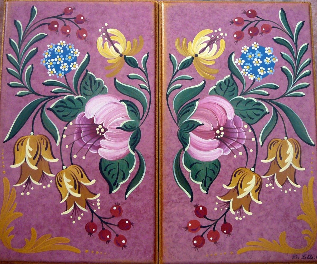 Кудринская роспись Хохлома