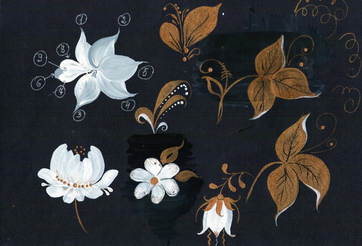 Петербургская роспись подносов