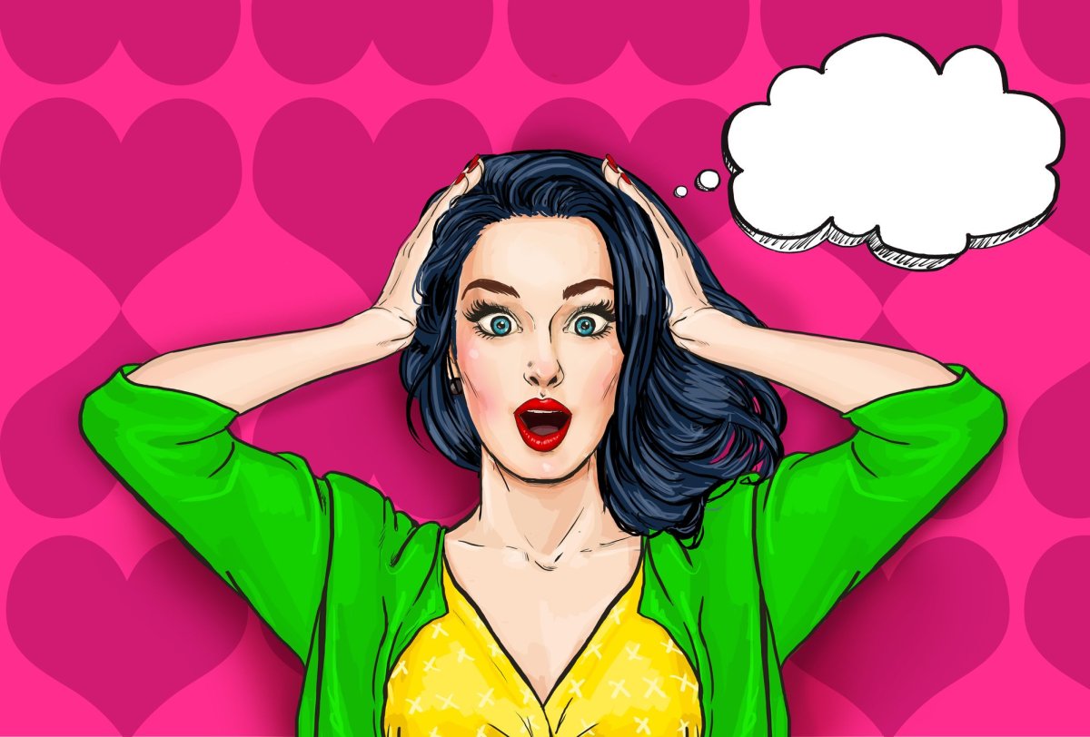 Сильно удивленный человек