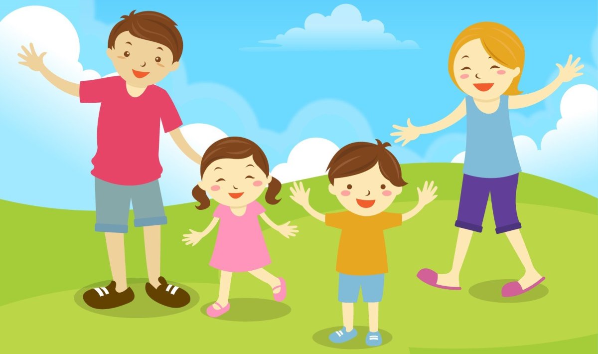 Спортивная семья мультяшные