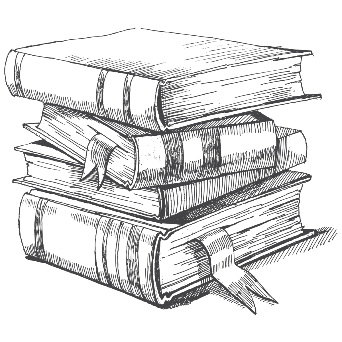 Стопка книг вектор