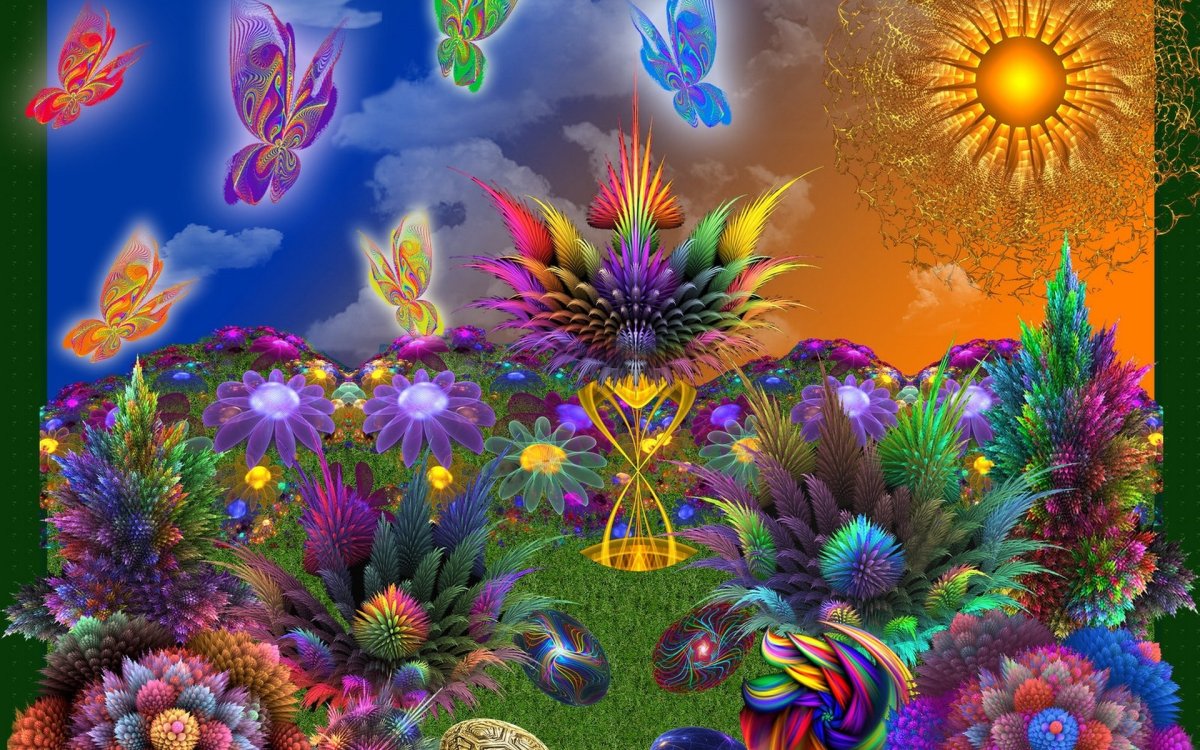 Летние цветы рисунок