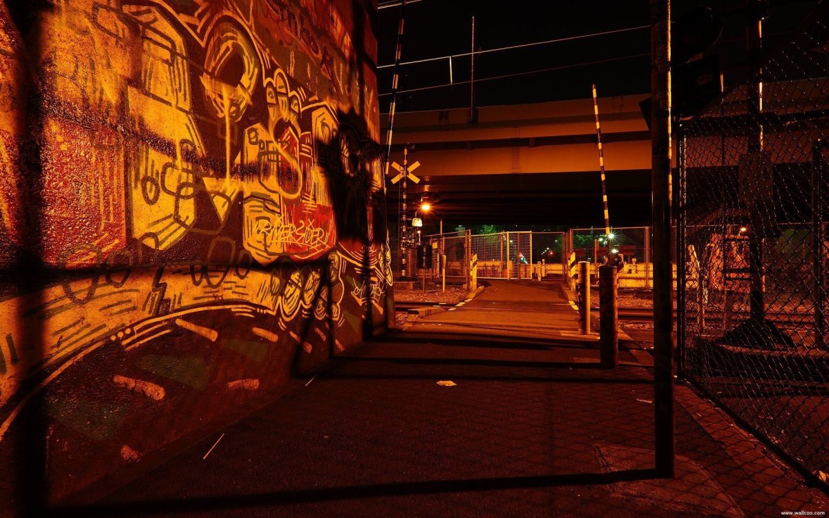 Гетто в Лос Анджелесе переулок