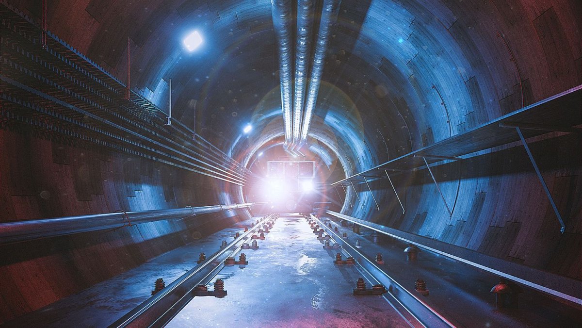 Освещение в тоннеле метрополитена