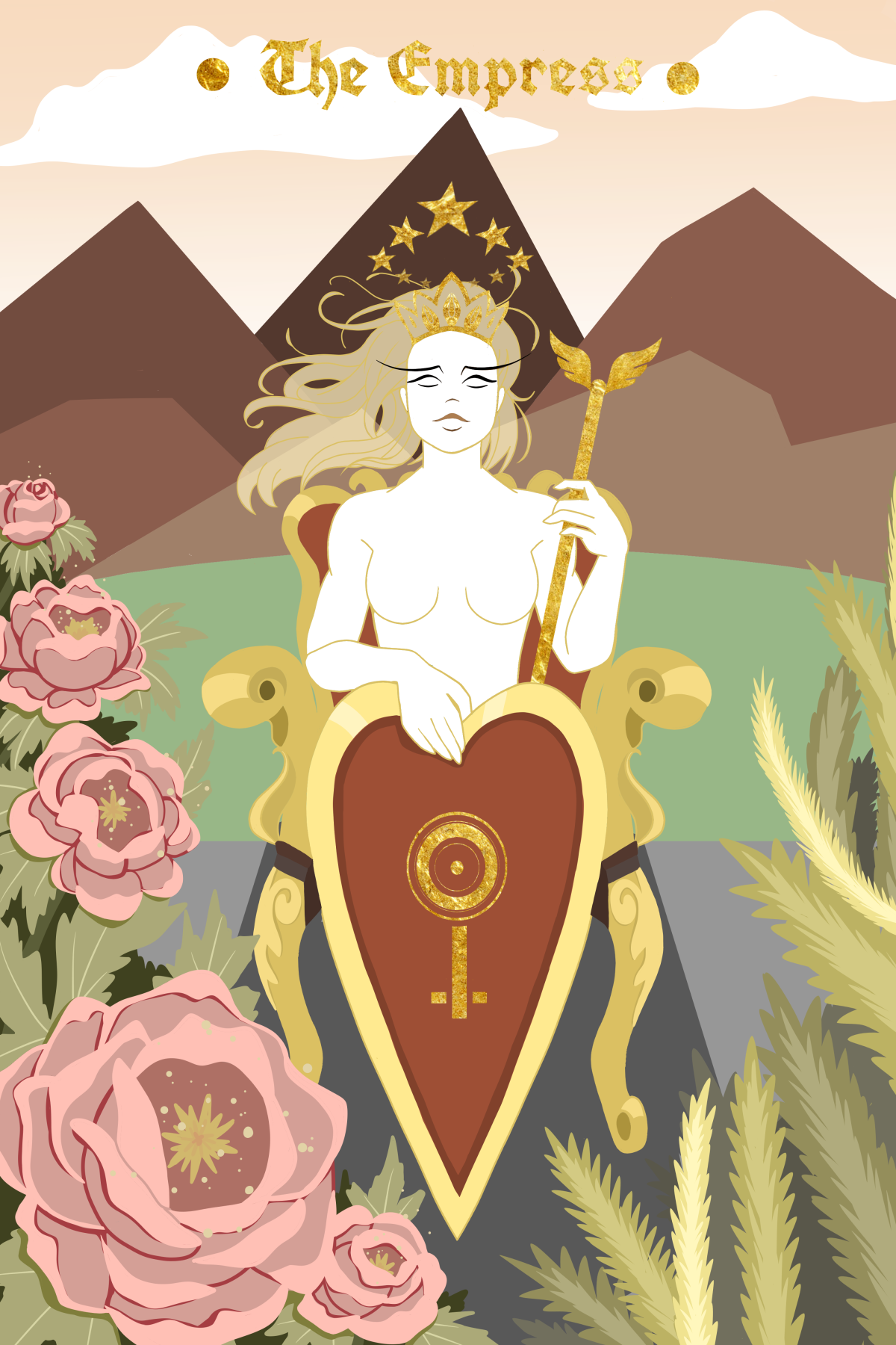 Карта Императрица Таро Телема