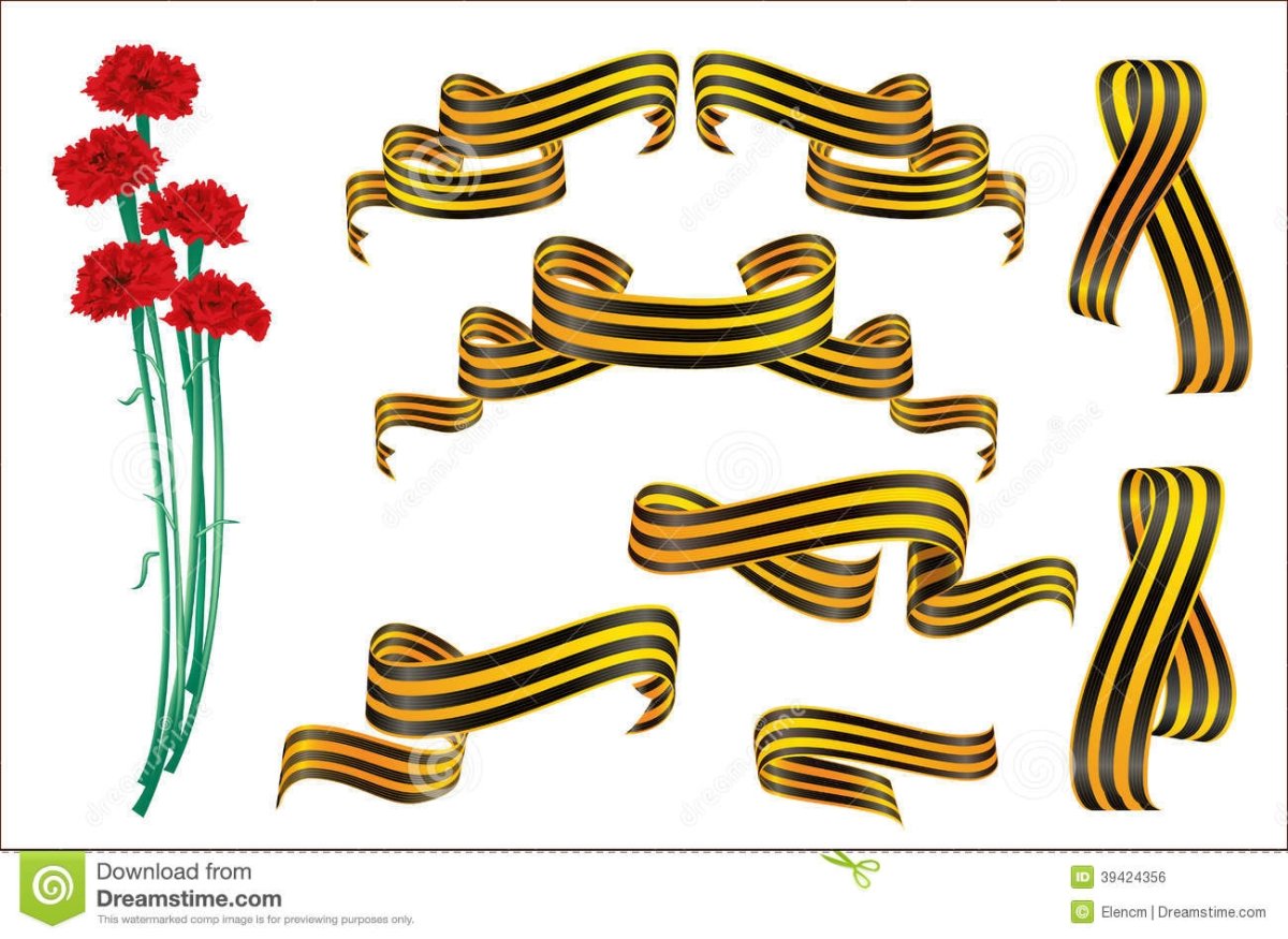 Георгиевская ленточка рисунок