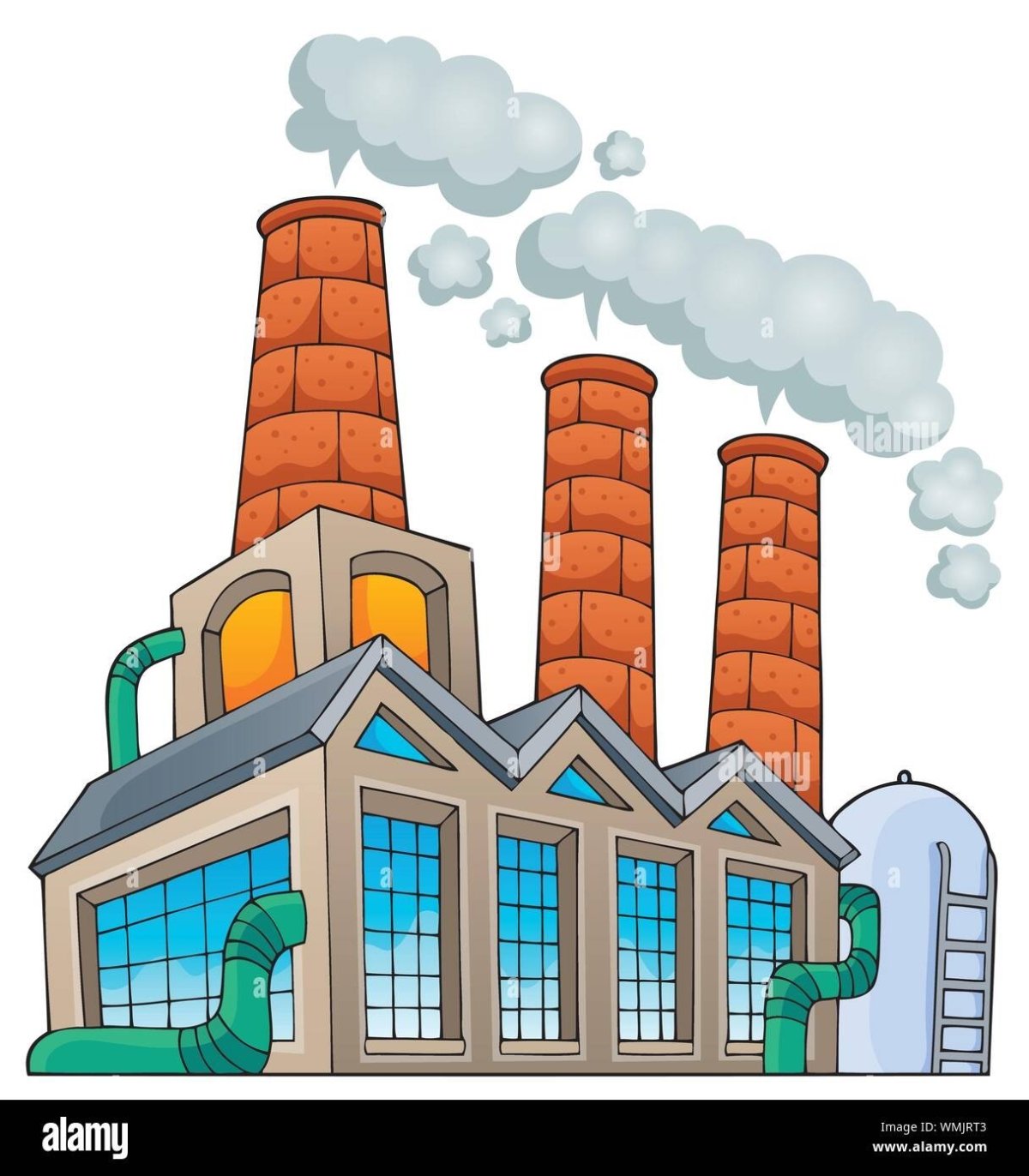 Завод иллюстрация