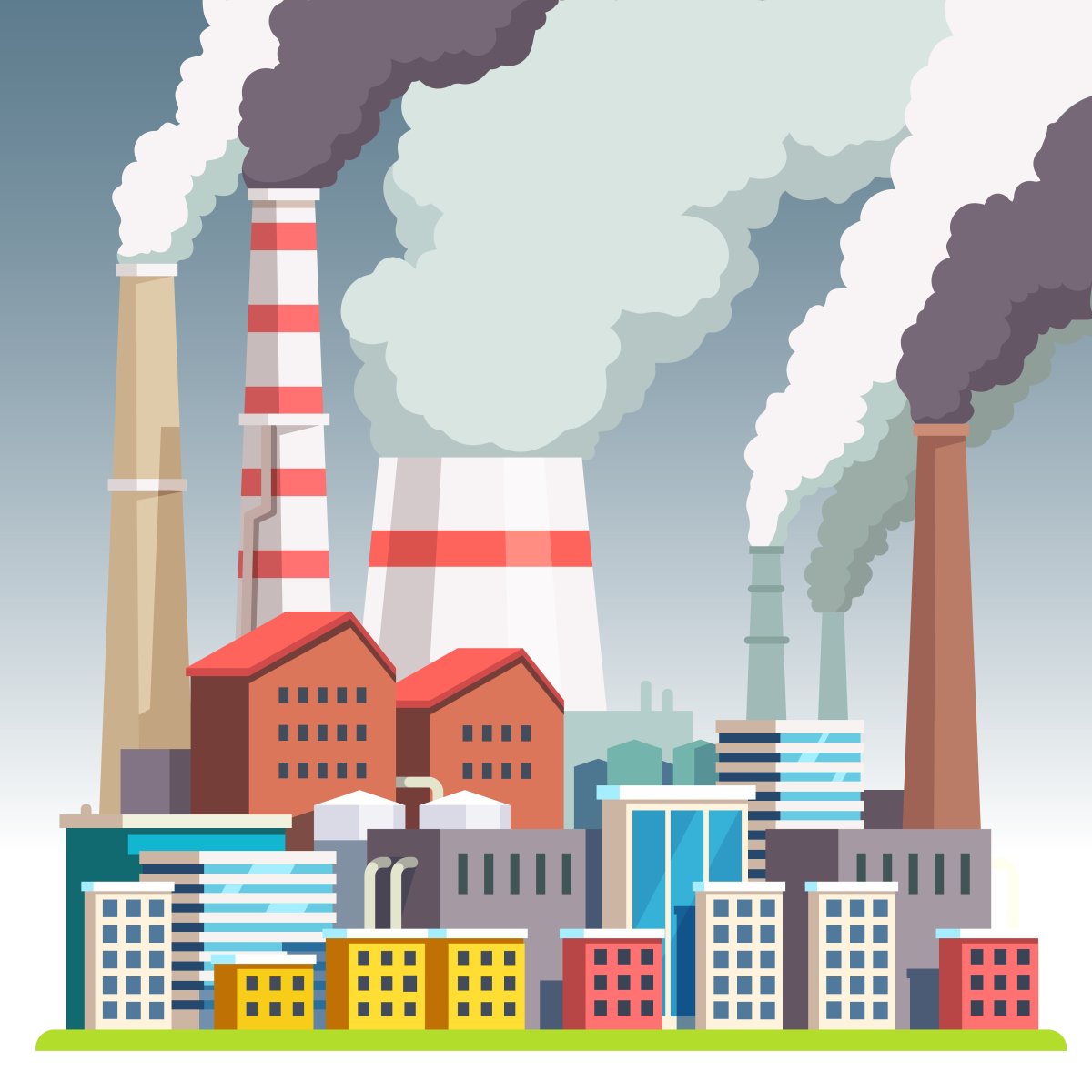 Завод рисунок