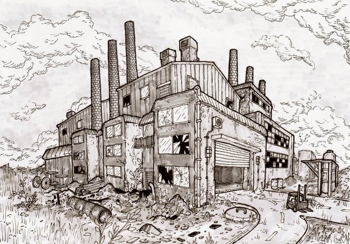 Фабрика иллюстрация