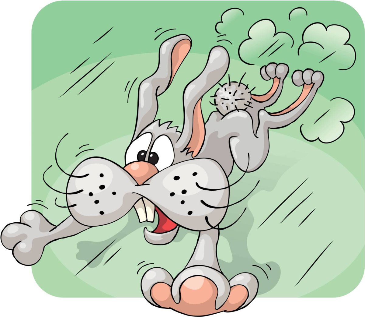 Испуганные зайчики