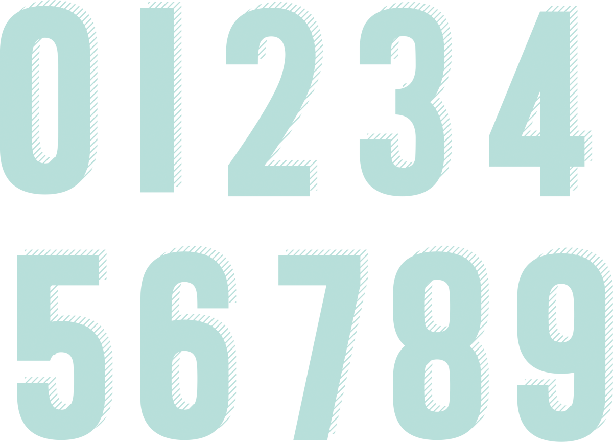 Прозрачная цифра