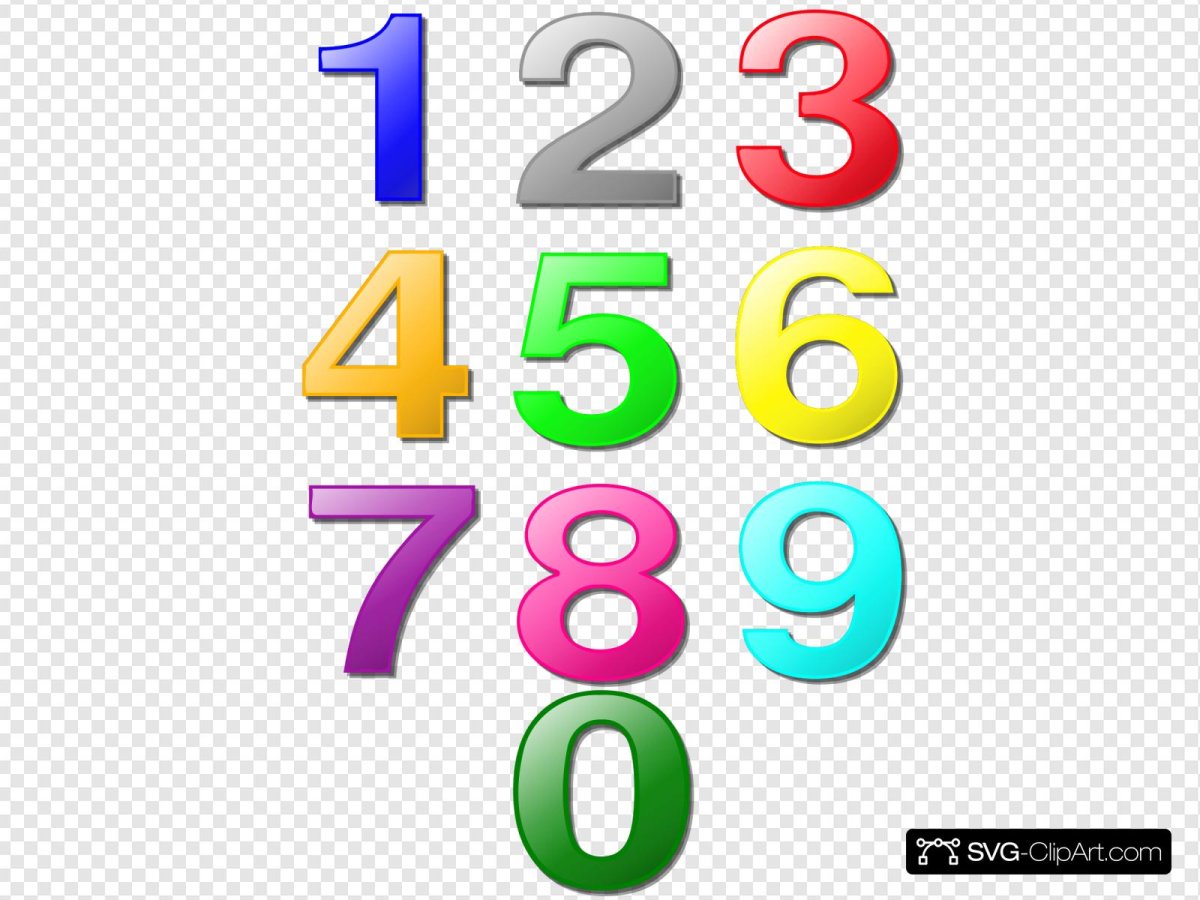 Объёмные цифры нарисовать