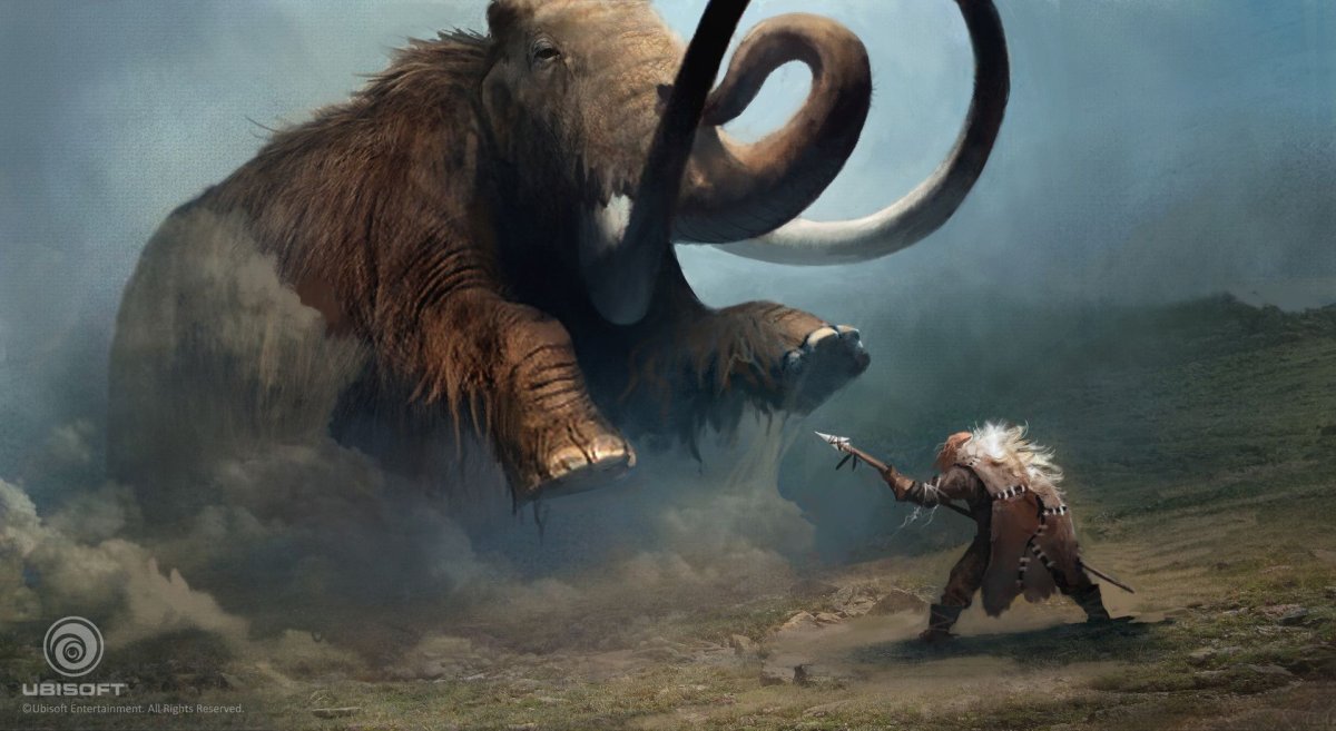 Человек против мамонта