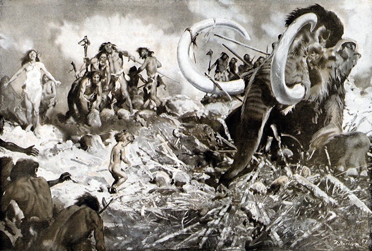 Зденек Буриан охота на мамонта