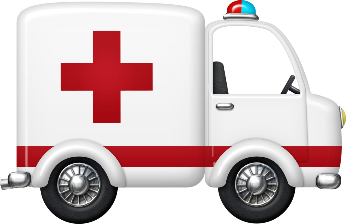 Ambulance на белом фоне