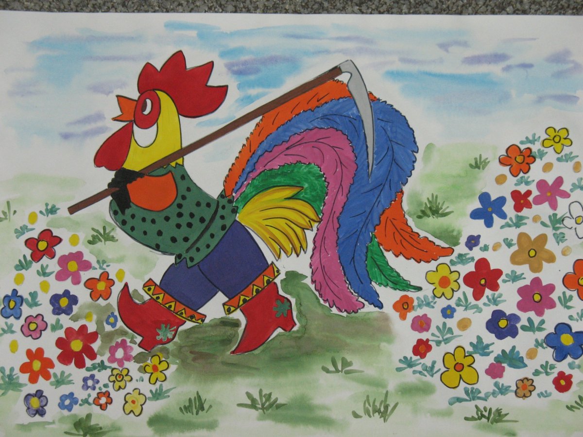 Петушок золотой гребешок Васнецов