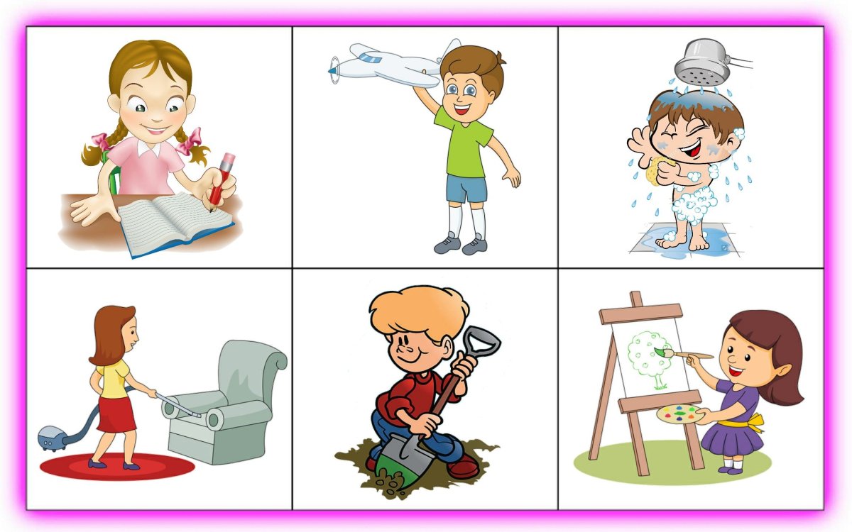 Карточки для алаликов глаголы